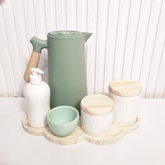 Kit Nuvem Poás Verde Bebê - térmica Nórdica