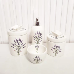 Kit Higiene Bebê - Conjunto Lavanda com borboleta na internet