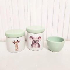 Kit Higiene Bebê - Trio Porcelana Coala e Girafa (Safári) na internet