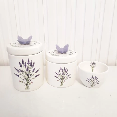 Kit Higiene Bebê - Trio Lavanda - com ou sem aplique - comprar online