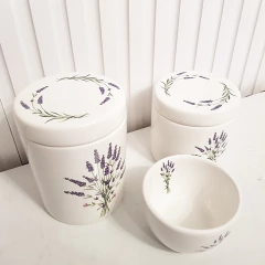 Kit Higiene Bebê - Trio Lavanda - com ou sem aplique - loja online