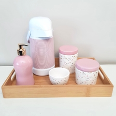 Kit 25x40cm Granilite Rosa Bebê - Térmica Alinhavada - comprar online