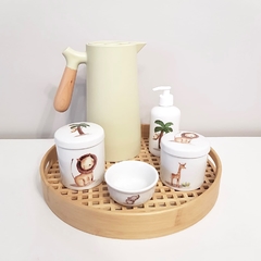 Kit Safári (animais da Selva) - bandeja bambu + térmica Nórdica na internet