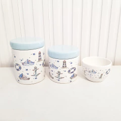 Kit Higiene Bebê - Trio Marinheiro - várias cores - KITCUTI BABY DECOR