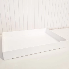 Bandeja 25x35cm Poliestireno branca na internet