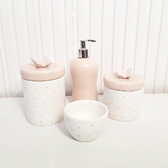 Conjunto Poás Rosé com borboleta - comprar online
