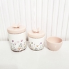 Trio Jardim Encantado Floral com Borboleta - diversas cores - comprar online