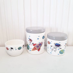 Kit Higiene Bebê - Trio Astronauta - diversas cores - comprar online