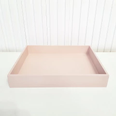 Bandeja 23x29cm MDF Rosa para kit higiene bebê - comprar online