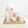 Kit 23x33cm Listras Rosa Rosé - Térmica Alinhavada - comprar online