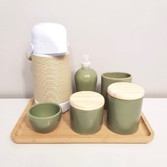 Kit 24x36cm Bege e Verde Militar/Oliva Completo