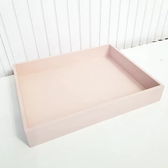 Bandeja 23x29cm MDF Rosa para kit higiene bebê na internet