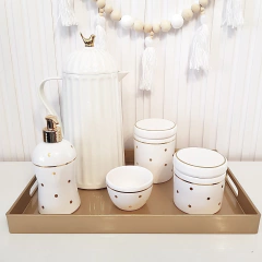 Bandeja 26x40cm Gold (polipropileno) Dourada na internet