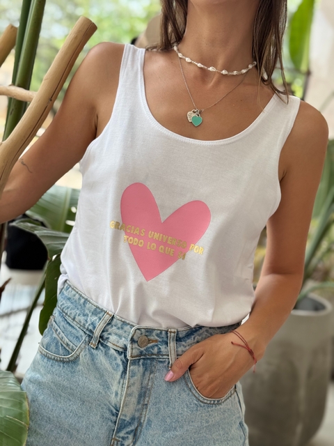 Musculosa BÁSICA - GRACIAS UNIVERSO POR TODO LO QUE SÍ - comprar online