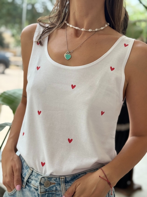 Musculosa BÁSICA - CORAZÓN CHICO full remera - comprar online