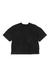 REMERA BASIC CROP WASHED NEGRA