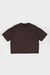 REMERA BASIC CROP WASHED CHOCO - comprar online