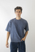 REMERA BASIC CROP WASHED AZUL - comprar online