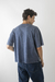 REMERA BASIC CROP WASHED AZUL - tienda online