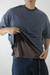 REMERA BASIC CROP WASHED CHOCO