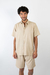 CAMISA LINUM M/C BEIGE