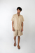 CAMISA LINUM M/C BEIGE - tienda online