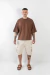 Imagen de REMERA BOXY CROP CHOCOLATE