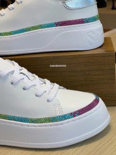 Sneaker Schutz Tênis Branco Strass Degradê Multicor S21445 0049 0003U na internet