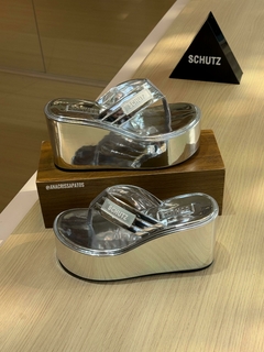 Schutz Anabela Plataforma Prata S22142 0001 0011U