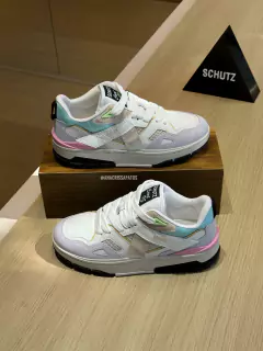 Schutz Sneaker Court 95 Tênis Branco/Multicor S22127 0001 0003U