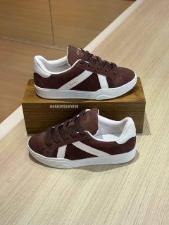 Schutz Sneaker Urban Style Marrom Couro Camurça