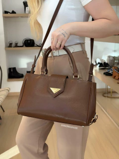 Schutz Bag Família Alyssa Couro Pecan Brown