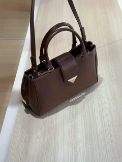 Schutz Bag Família Alyssa Couro Pecan Brown - comprar online