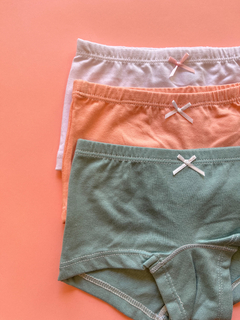 Pack x 3 Culote liso Menta/Rose/Blanco - comprar online