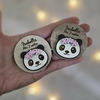 Llaveros Pandas con flores