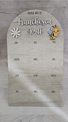 Tablon primer añito abejita plim plim - comprar online