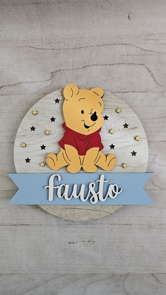 Cartel de nacimiento con luz - winnie pooh 2 en internet