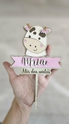 Topper de torta Vaca Granja - comprar online