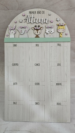 Tablon primer añito - MIX ANIMALES - comprar online