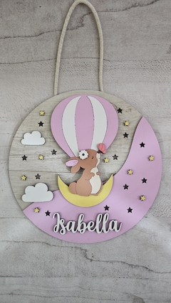 Carteles personalizados conejita en la luna SIN LUZ - comprar online