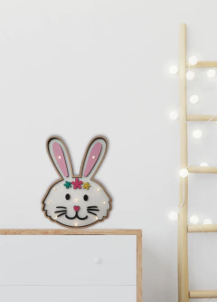 Conejo con Flores 10 LUCES - Moor Deco