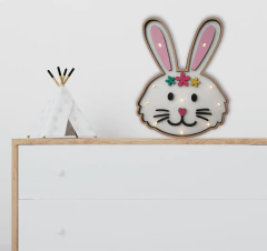 Conejo con Flores 10 LUCES - tienda online