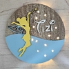 Cartel de nacimiento con luz - Campanita, tinkerbell