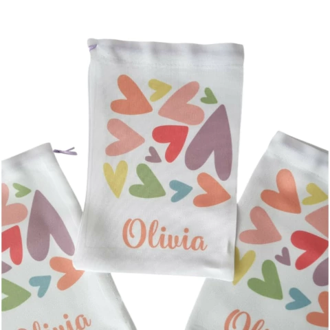 Bolsita de sorpresita personalizada x10 - corazones - comprar online