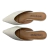 MULE COURO PLUMA BRANCO - Carla Pitanga