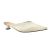 MULE COURO PLUMA BRANCO
