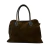 BOLSA COURO CAMURÇA MARROM CAFÉ