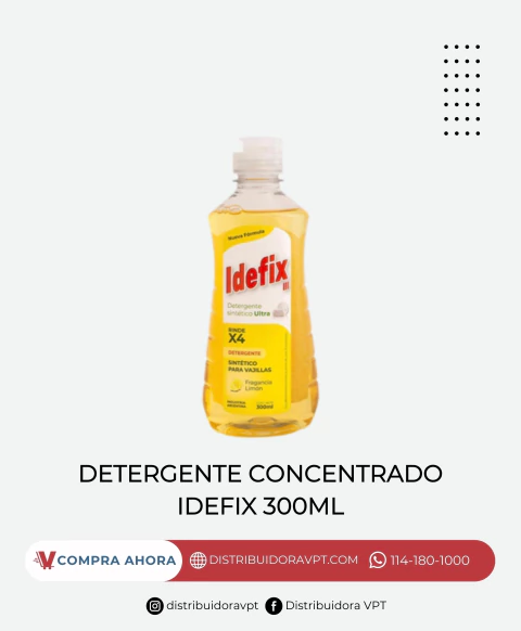 DETERGENTE CONCENTRADO IDEFIX 300ML