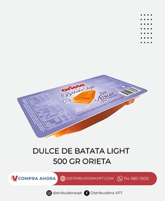 Dulce De Batata Light 500Gr Orieta