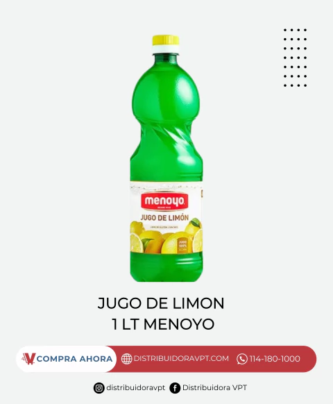 Jugo De Limon 1lt Menoyo - comprar online